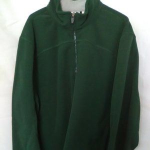 Athletic Works Men's Fleece Quarter Zip Pullover Color Dark Green Size L…